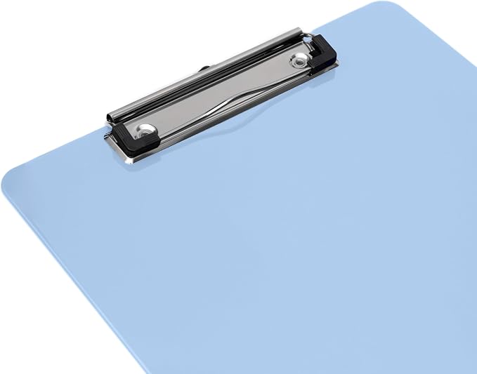 Light Blue Plastic Clipboard - Image 6