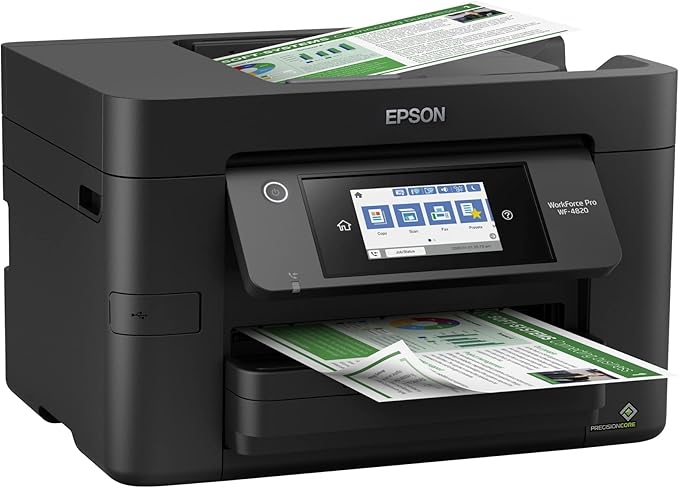 Epson® Workforce® Pro WF-4820 Wireless Color Inkjet All-In-One Printer, Black, Large-DeskLoop Office