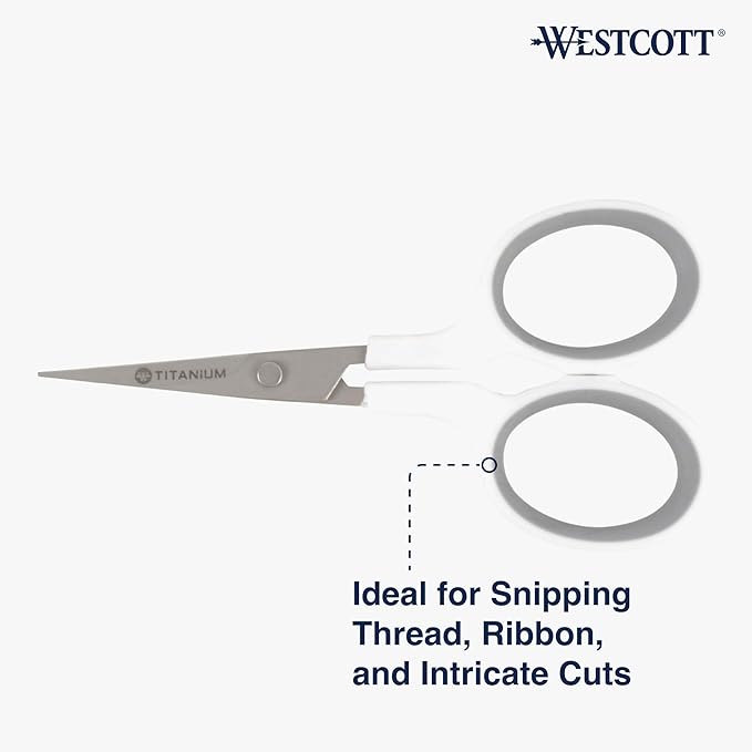 Westcott 4" Embroidery Scissors - Image 4