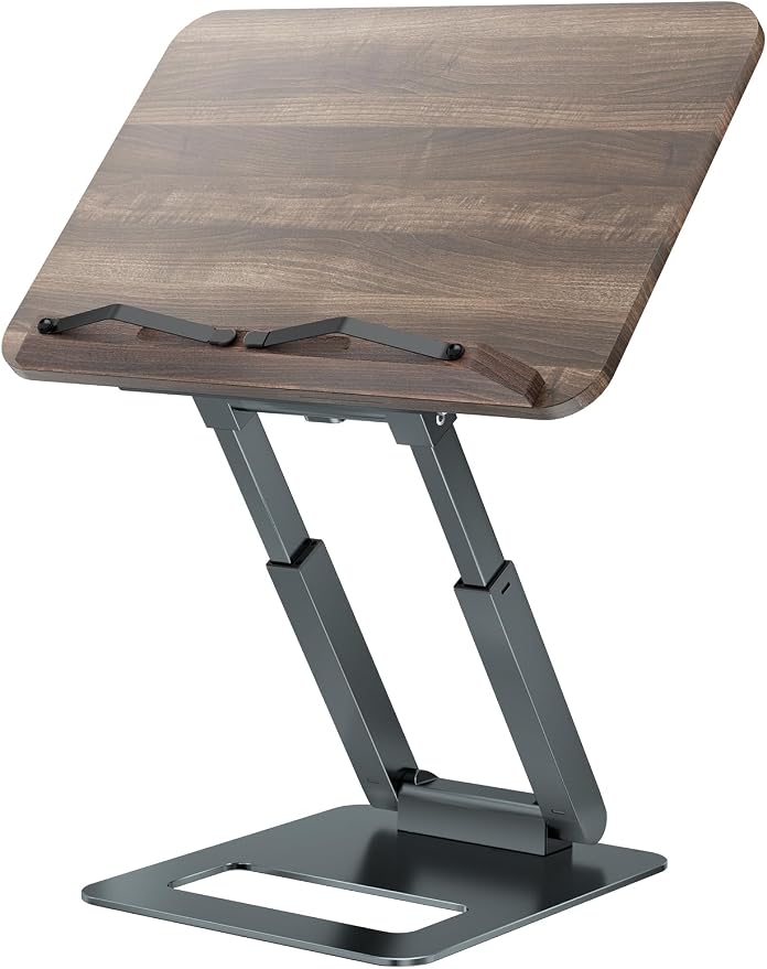 Tounee Book Stand, Telescopic Book Holder Stand, Adjustable Height Pull Out by tounee
