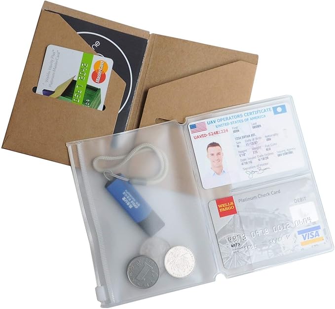 WANDERINGS Clear Zipper Case and Kraft Card Holder - Image 6