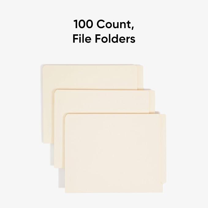 Smead Shelf-Master End Tab File Folders, Reinforced Straight-Cut Tabs, Letter - Image 3