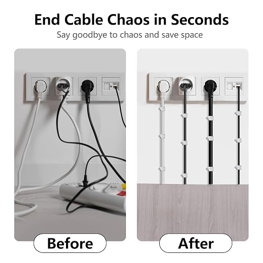 Jadaol 8mm Wide Design Cable Clips - Image 5