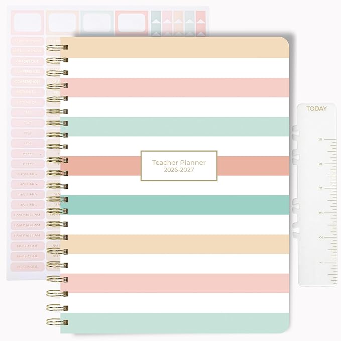 Teacher Planner 2026-2027, Horizontal Lesson Plan Book by Blu_Monaco