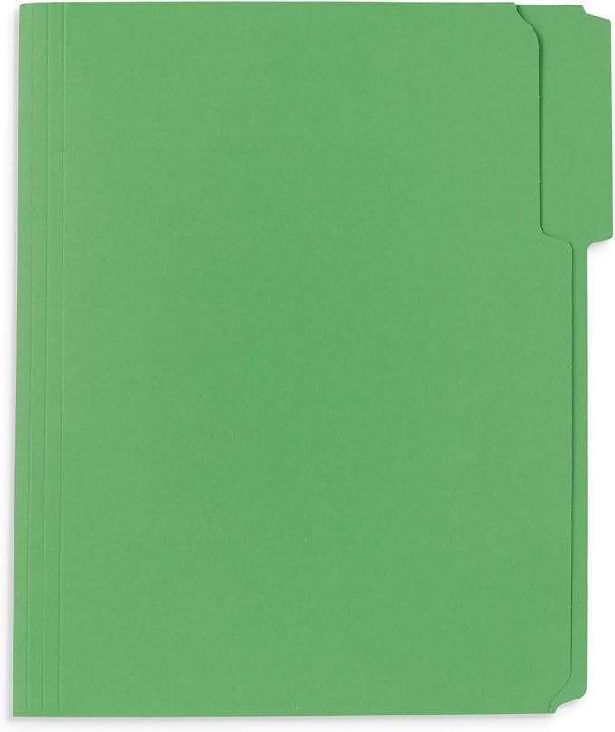 50 Green Fastener File Folders - Image 3