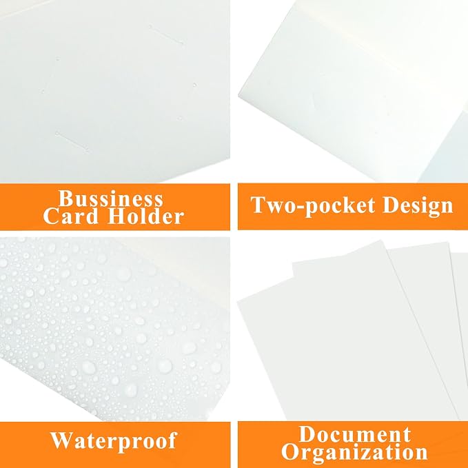 pmybupo 50Pcs White Folders - Image 3