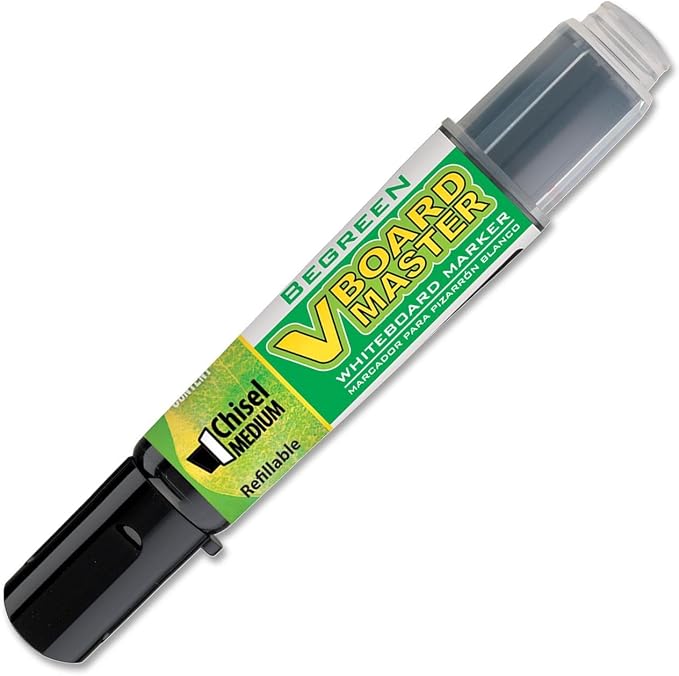 PILOT V Board Master BeGreen Refillable Dry-Erase Markers, Chisel Tip by PilotCorporationofAmerica
