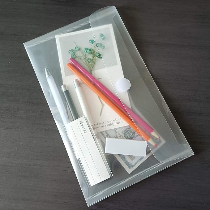 A5 Plastic Clear Envelopes Folder - Image 3