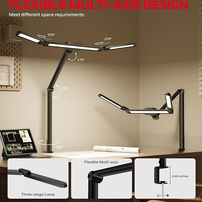 Honeywell LED Desk Lamp with Clamp - Image 5