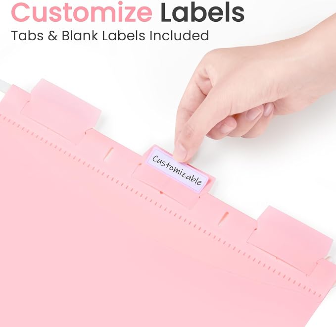 Sooez Extra Capacity Plastic Hanging File Folders, File Organizer - Image 4