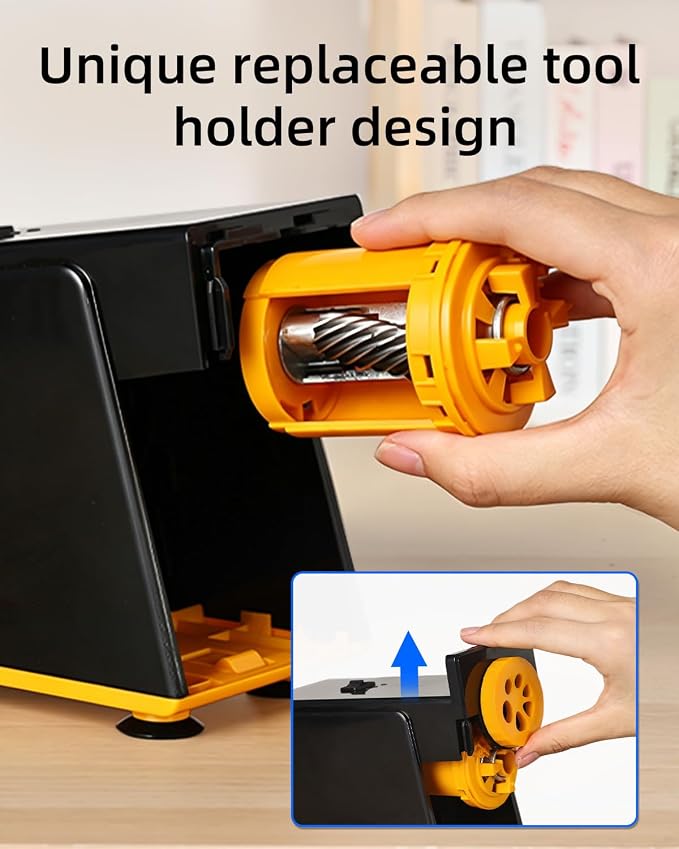 ZMOL Heavy Duty Electric Pencil Sharpener, 6-Hole Classroom Pencil Sharpener - Image 4