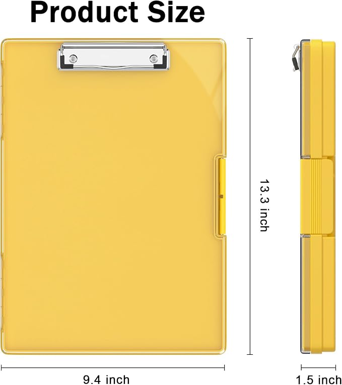 Rimilak Plastic Clipboard with Storage, Side Opening with 2 Compartment - Image 2