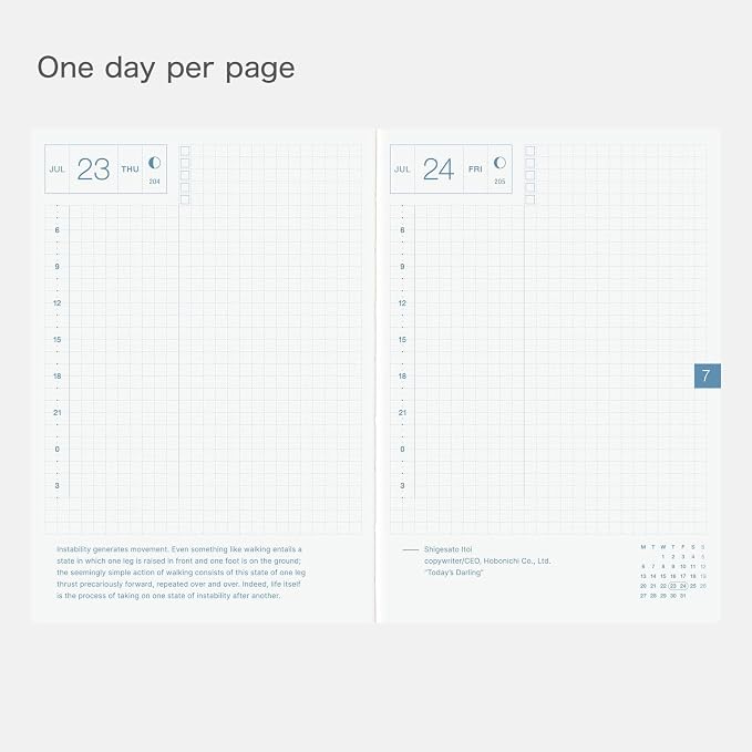 Hobonichi Techo 2026 Original Book – A6, January Start, Monday Start - Image 2