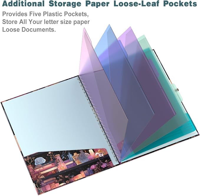 Hongri Clipboard Folio with Refillable Lined Notepad, 8.5 x 11 Folders with - Image 2