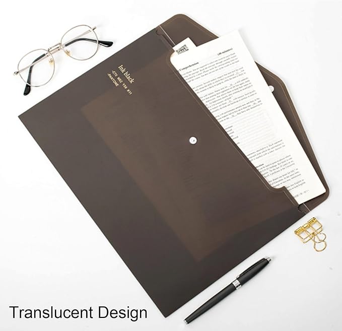 VANRA File Folders Letter Size 12 Pack Plastic File Envelopes - Image 5