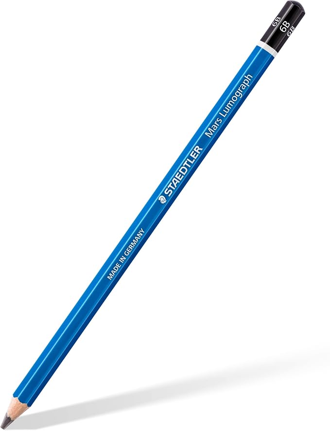 STAEDTLER Mars Lumograph 6B Graphite Art Drawing Pencil, 6 Pencils - Image 2