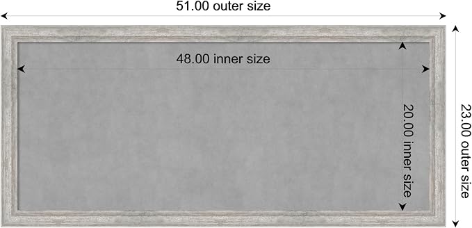 Amanti Art Silver Framed Magnetic Board 23x51 Oversize Vision Board - Image 4