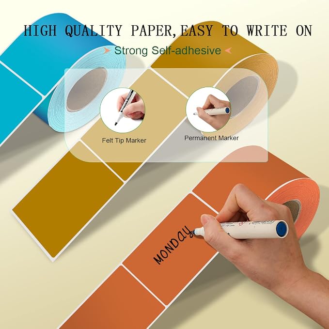 PARLAIM 5 X 3 inch Rectangle Inventory Labels Color Coding Stickers - Image 4