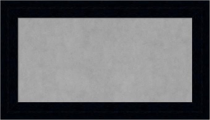 Amanti Art Black Framed Magnetic Board 16x28 Small Vision Board by AmantiArt