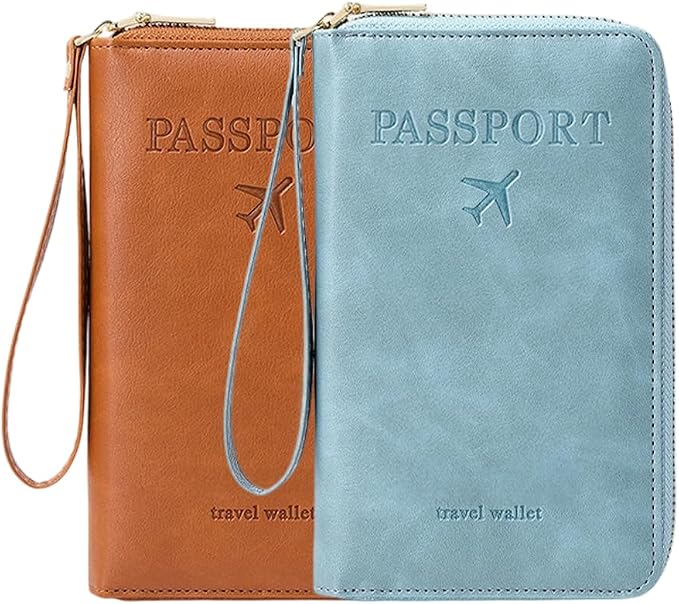Multi-Functional RFID Passport Wallet, RFID Passport Holder by LECDOA