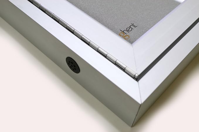 Ghent 36"x48" 2-Door Outdoor Enclosed Vinyl Bulletin Board, Shatter Resistant, with Lock, Satin Aluminum Frame - Ivory (PA23648VX-185 ), Made in the USA-DeskLoop Office