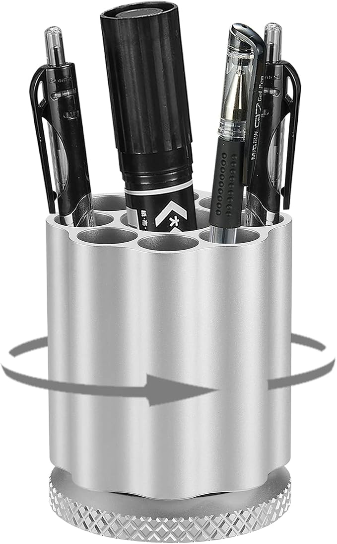 Rotating Revolver Pen Holder, Gun Cylinder Pen Holders, Favorite Pencil Holder - Image 3