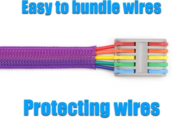 25ft PET Expandable Braided Cable Sleeve 5/8inch Pet Braided Cable Sleeve - Image 6