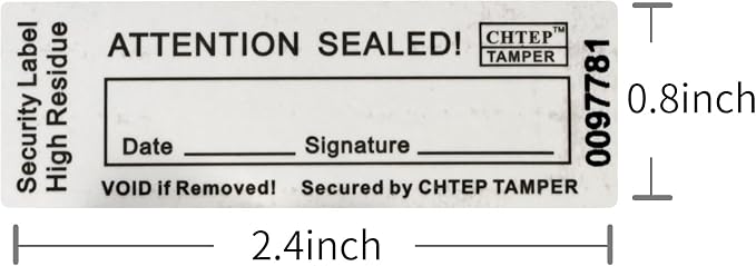 ChtepTamper 100 Pieces Total Transfer Tamper-Evident Stickers Security Labels - Image 5