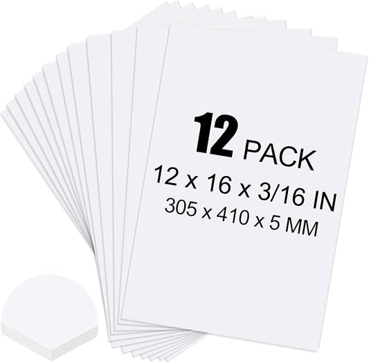 ToLanbbt 12 Pack White Foam Board, Displaying by ToLanbbt