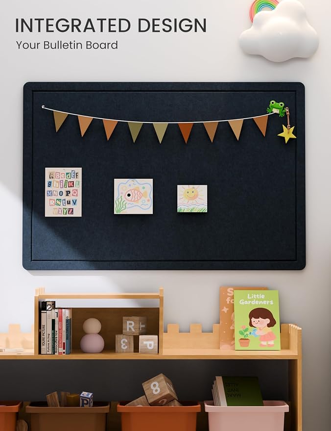 Fluxynara Bulletin Board, 35.4" x 23.6" Cork Board Alternative - Image 6