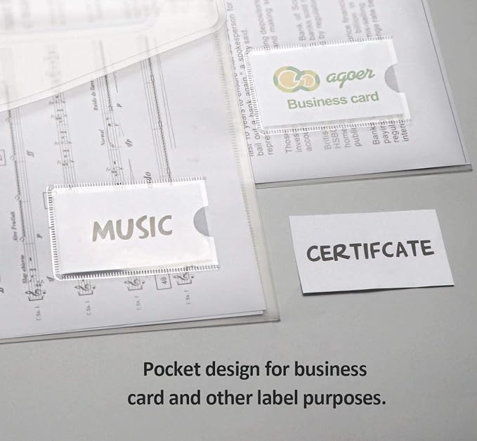 Agoer 24 Pack A5 Plastic Envelopes, Plastic Poly Envelope - Image 6