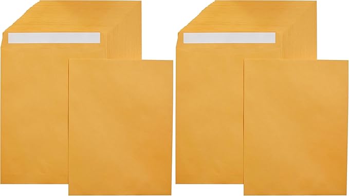 Amazon Basics Catalog Mailing Envelopes, Peel and Seal, 10x13 Inch by AmazonBasics