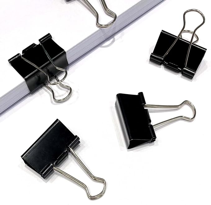 Ykimok 40Pcs Medium Binder Clips, 1.25 inch, Paper Clamps Medium Size - Image 6