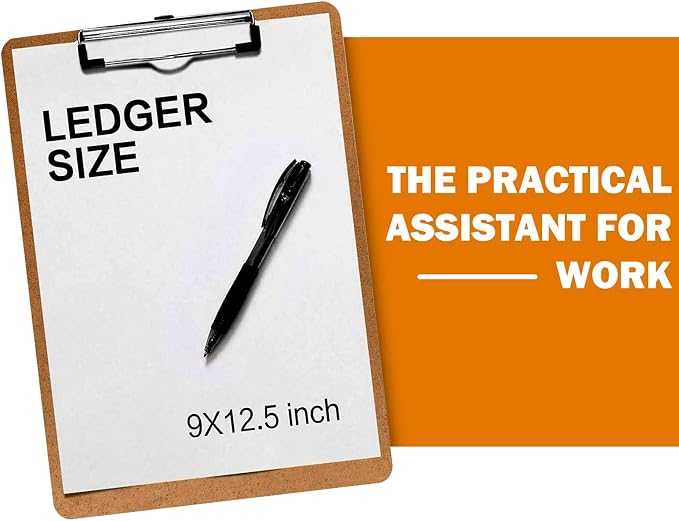 Clipboards, HERKKA 32 Pack Hardboard Office Clipboards Low Profile Clip - Image 6