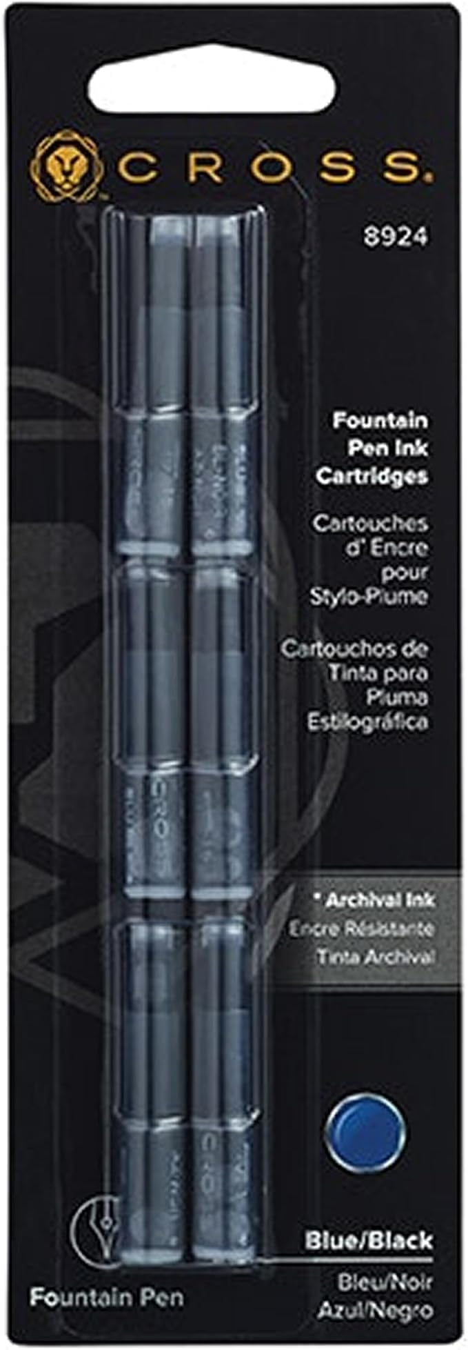 Cross Refill 6-pack Blue/Black Ink by Cross