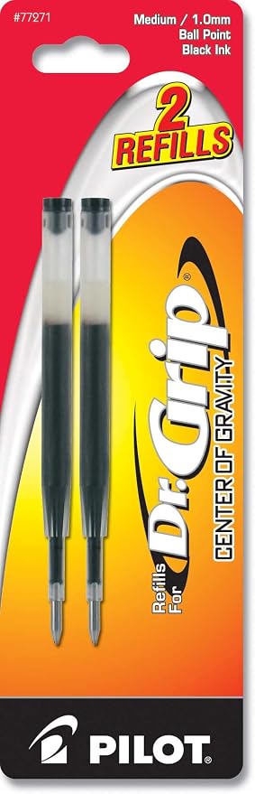 Pilot Dr. Grip Center of Gravity Ballpoint Pen Refills, Medium Point, 6 Packs - Image 3