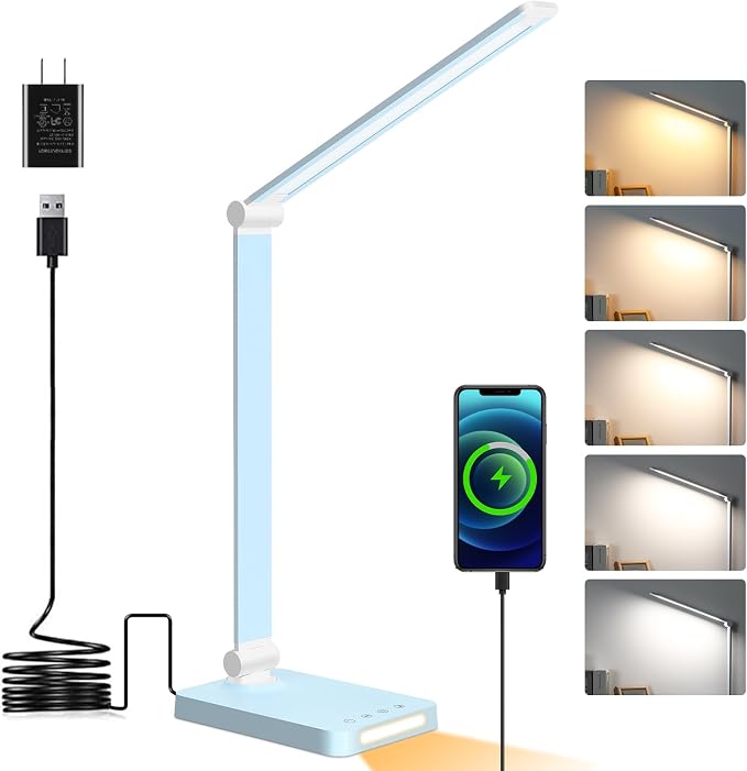 LED Desk Lamp with USB Ports, Touch Desk Lamps by DottArts