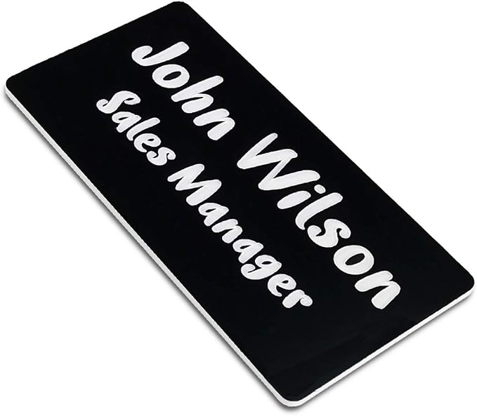 SINYUDUN Custom Engraved Name Tag Badges by Unknown