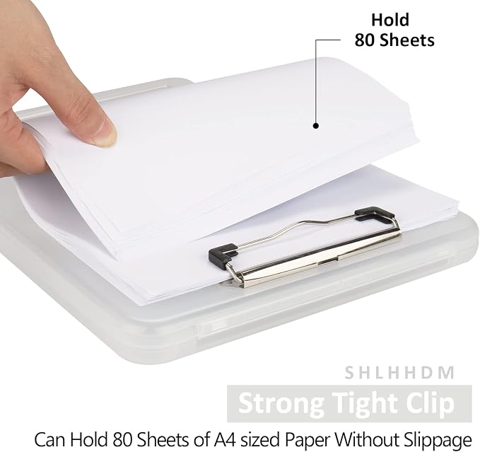 Clipboard with Storage, Storage Clipboard with Clip, Clipboards Foldable - Image 3