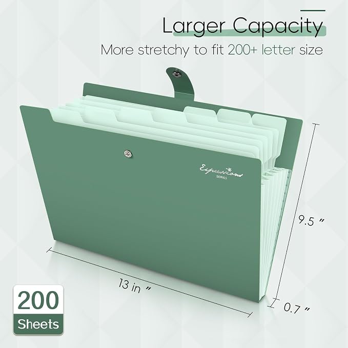 Sooez Elegant Accordion File Organizer - Image 3