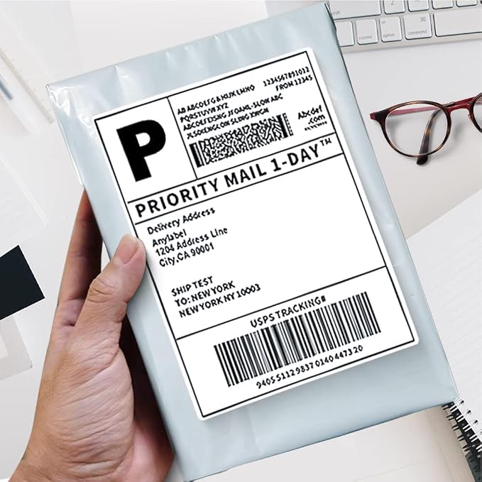 POLYSELLS 1000 pcs 6x9 Inches White x Silver Poly Mailers Shipping Envelopes - Image 6