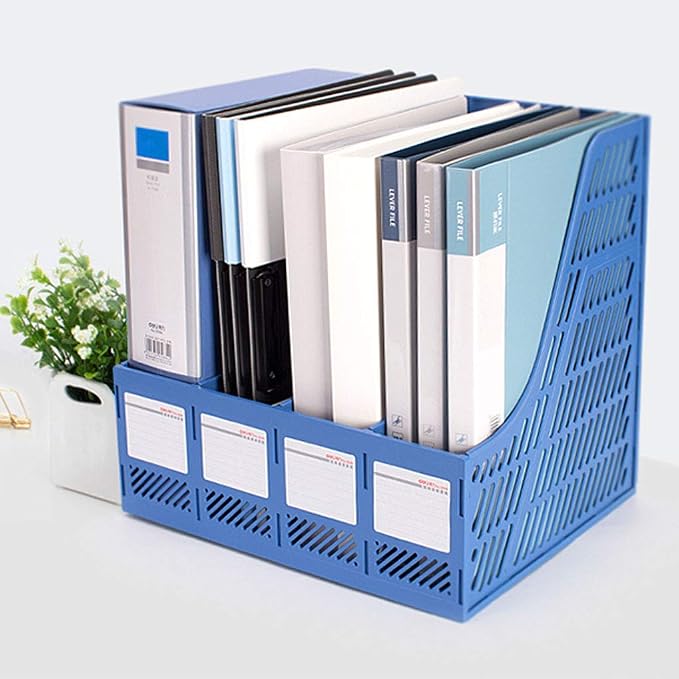 SAYEEC Sturdy Magazine Organizer Folder Desktop 4 Compartment File Holders - Image 8