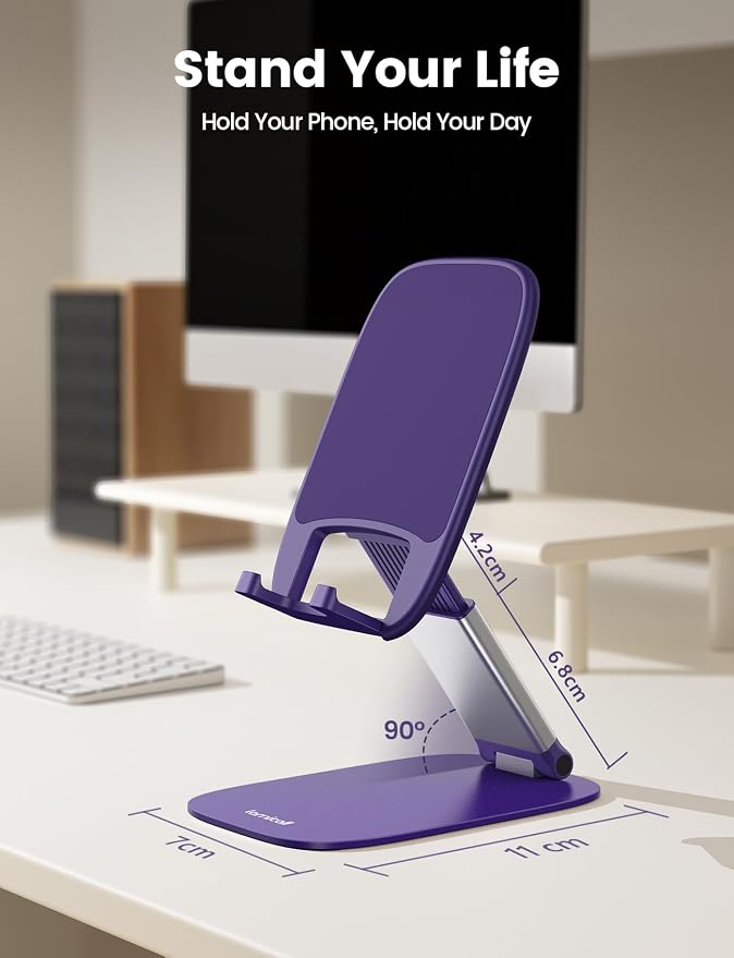 Lamicall Ultra-Thin Purple Phone Holder - Image 5