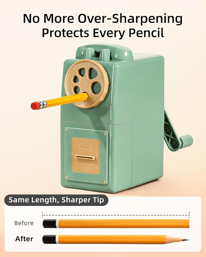 ZMOL Manual Hand Crank Pencil Sharpener - Image 4