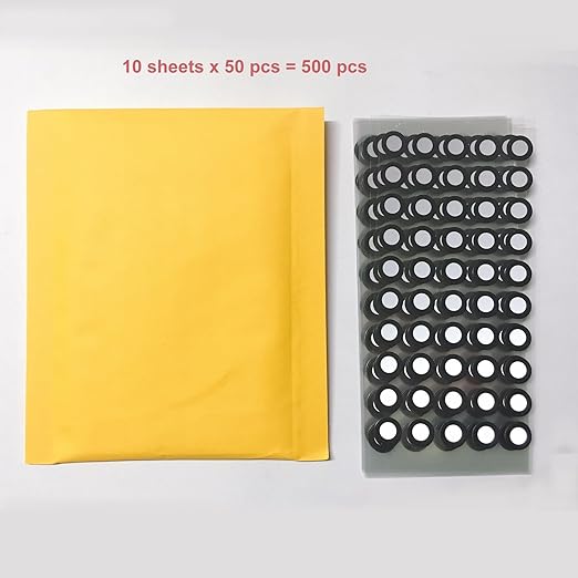 3D Scanner Markers for Industrial and Consumer 3D Scanner Optical Tracking Projects, HogarDeco 6.0mm 3D Scanner Dots 3D Target for Industrial and Interest 3D Scanning (500pcs, Inner 6mm, Outer 10mm）-DeskLoop Office