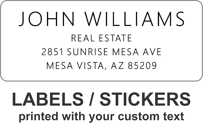 Personalized White Address Labels by PrettySweetParty