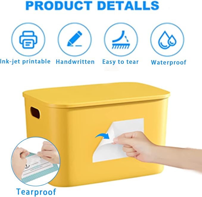 Removable Freezer Labels, Date Label 1x2 Inch Food Storage Stickers, Waterproof - Image 3