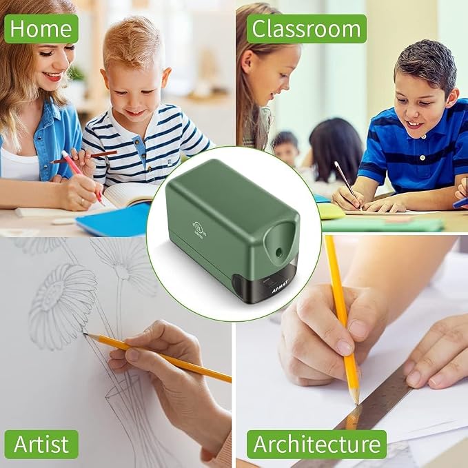 AFMAT 2 Pack Electric Pencil Sharpener, Heavy Duty Pencil Sharpener - Image 7