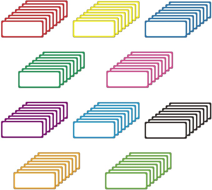 Dry Erase Magnetic Labels: 80PCS, Magnetic Name Tags Plates - Image 7