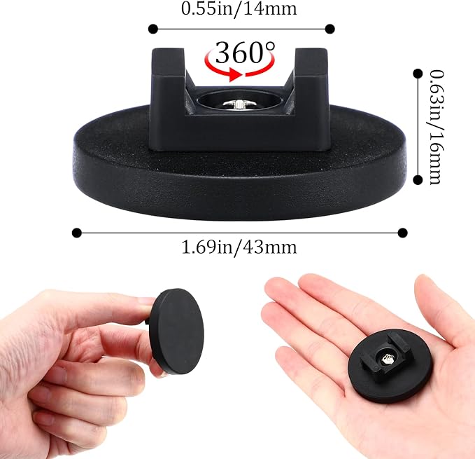 Yookeer Magnetic Zip Tie Mount Base Black Magnetic Cable Clips Wire Holder - Image 2